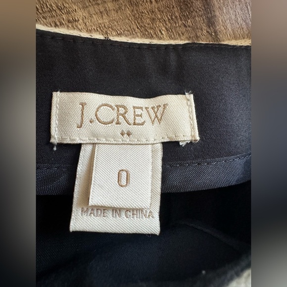 J. Crew Jacquard Ivory Dot Mini Skirt Sz 0 - Picture 4 of 7